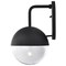 Nuvo Atmosphere 10W LED Large Wall Lantern - Matte Black / Clear Seeded 62/1618 - alternate 4